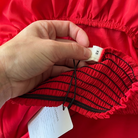 Small Red Flowy Dress - Picture 4 of 4